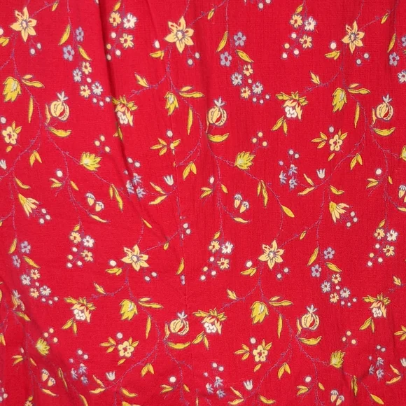 Express Stretch 90s Women's Mid Length Dress with Summer Bloom Pattern - Picture 4 of 5